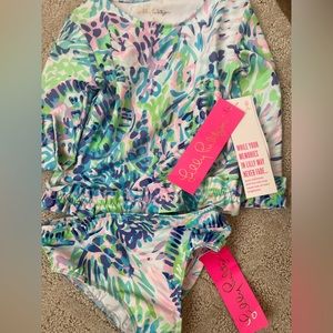 Lilly Pulitzer 2-Piece Bobby Rashguard Top & Bottoms Swim Set